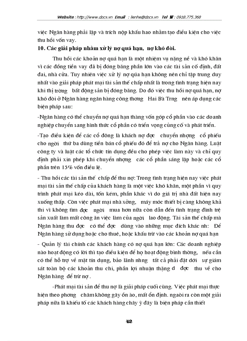 image for page Những giải pháp nhằm nâng cao hiệu quả tín dụng trung dài hạn tại ngânhàng NHCT VietinBank Hai Bà Trưng