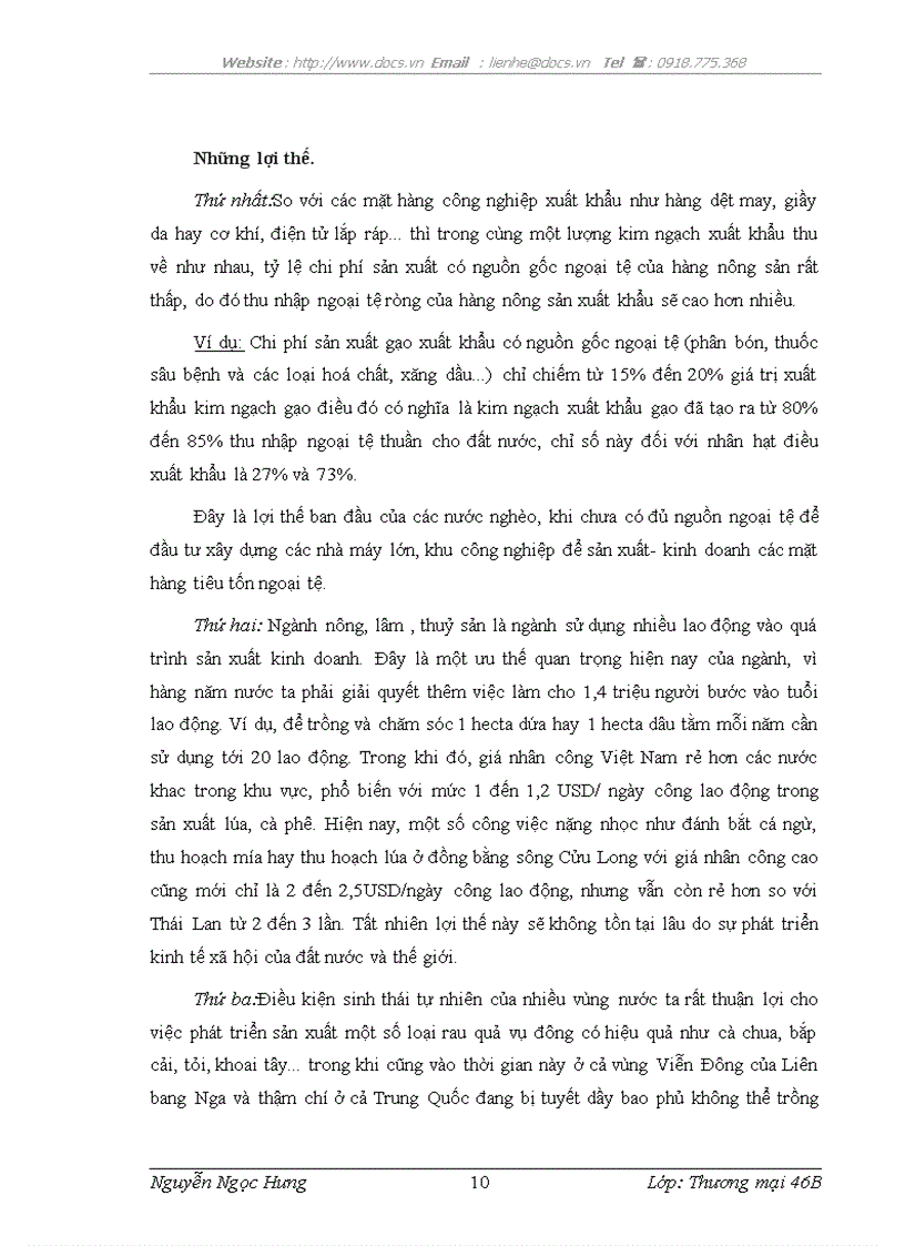 image for page Thực trạng xuất khẩu hàng nông sản của các địa phương và TP ở nước ta hiện nay