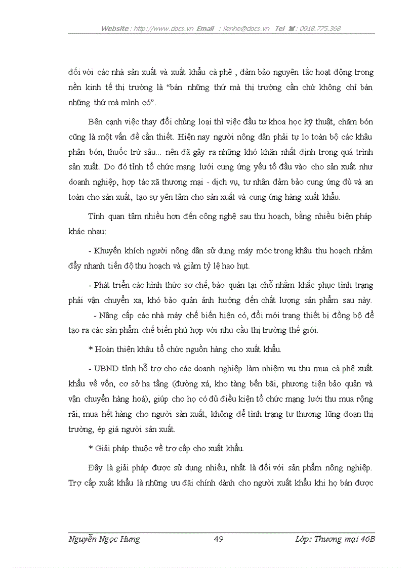 image for page Thực trạng xuất khẩu hàng nông sản của các địa phương và TP ở nước ta hiện nay