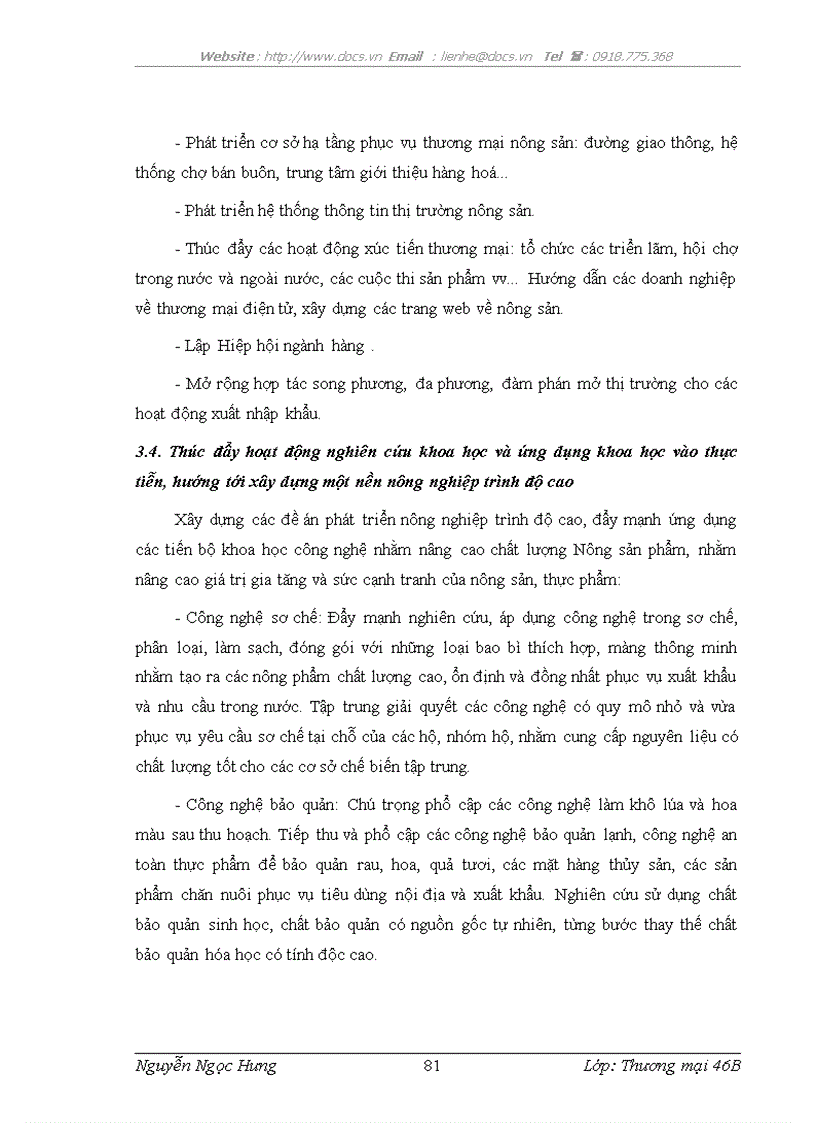 image for page Thực trạng xuất khẩu hàng nông sản của các địa phương và TP ở nước ta hiện nay