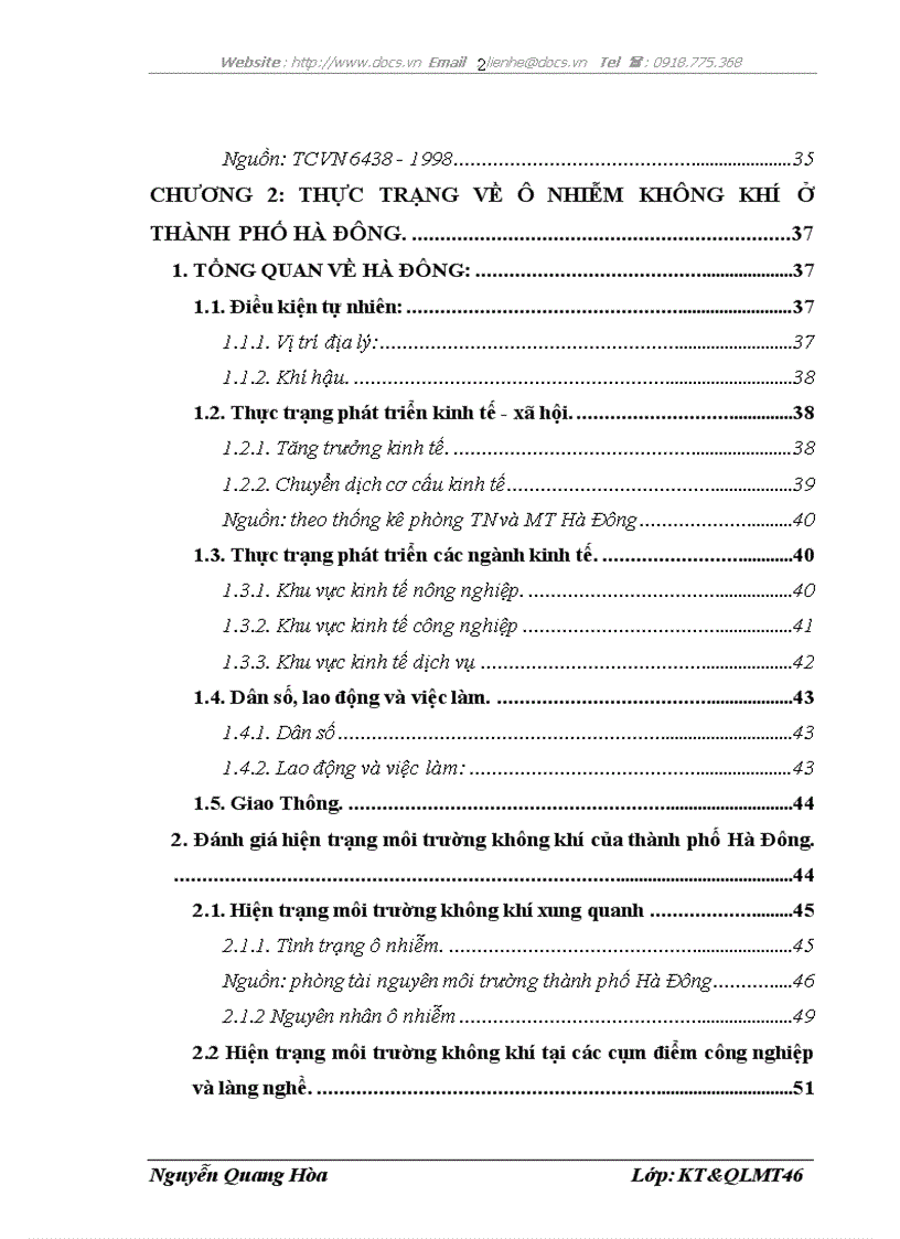 image for page Ônhiễm môi trường không khí ở thành phố Hà Đông thực trạng và giải pháp