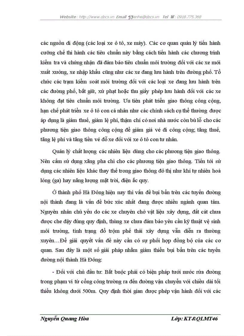 image for page Ônhiễm môi trường không khí ở thành phố Hà Đông thực trạng và giải pháp