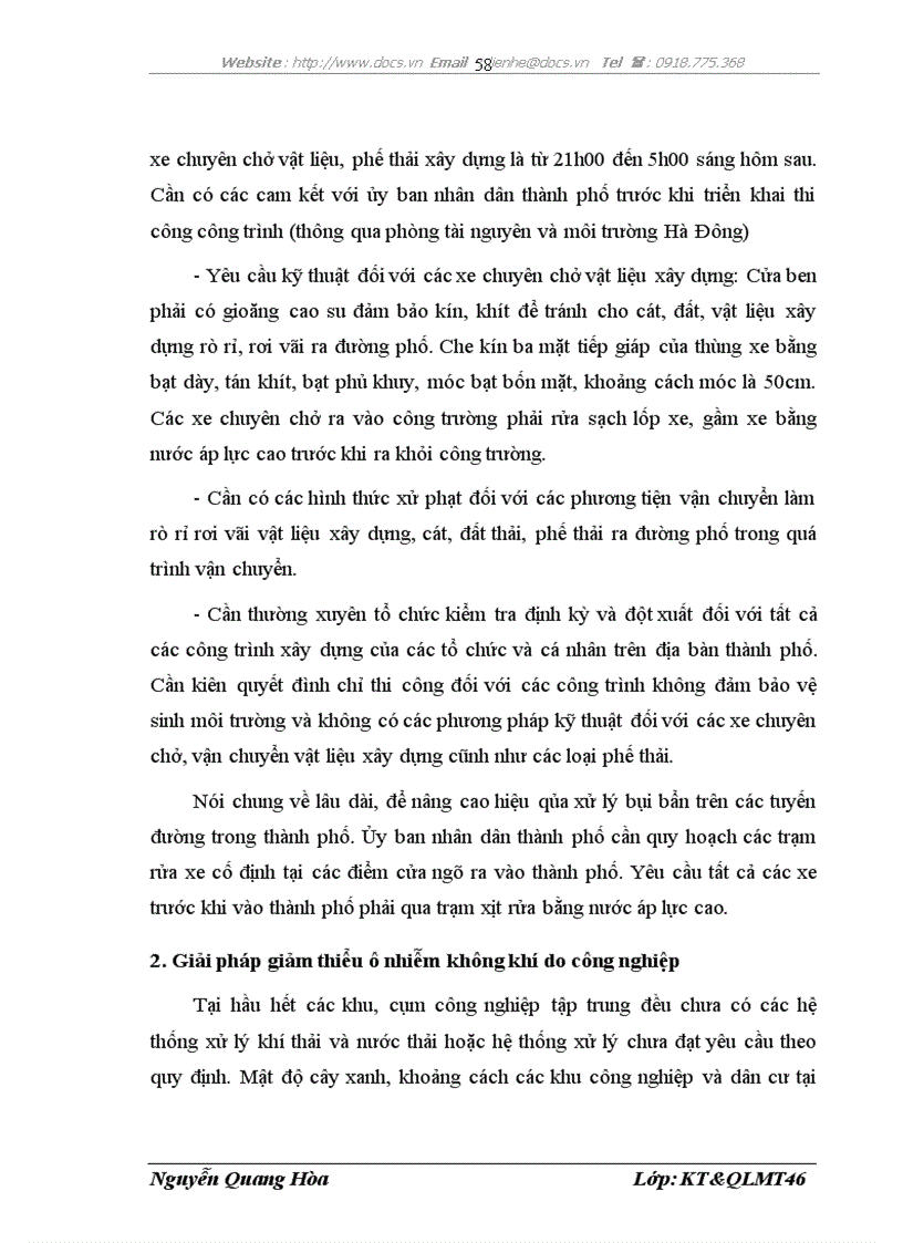 image for page Ônhiễm môi trường không khí ở thành phố Hà Đông thực trạng và giải pháp
