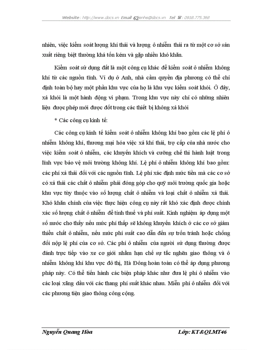 image for page Ônhiễm môi trường không khí ở thành phố Hà Đông thực trạng và giải pháp