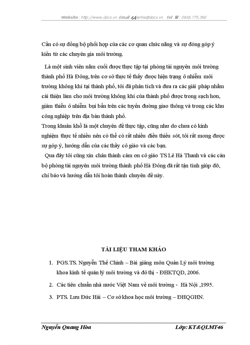 image for page Ônhiễm môi trường không khí ở thành phố Hà Đông thực trạng và giải pháp