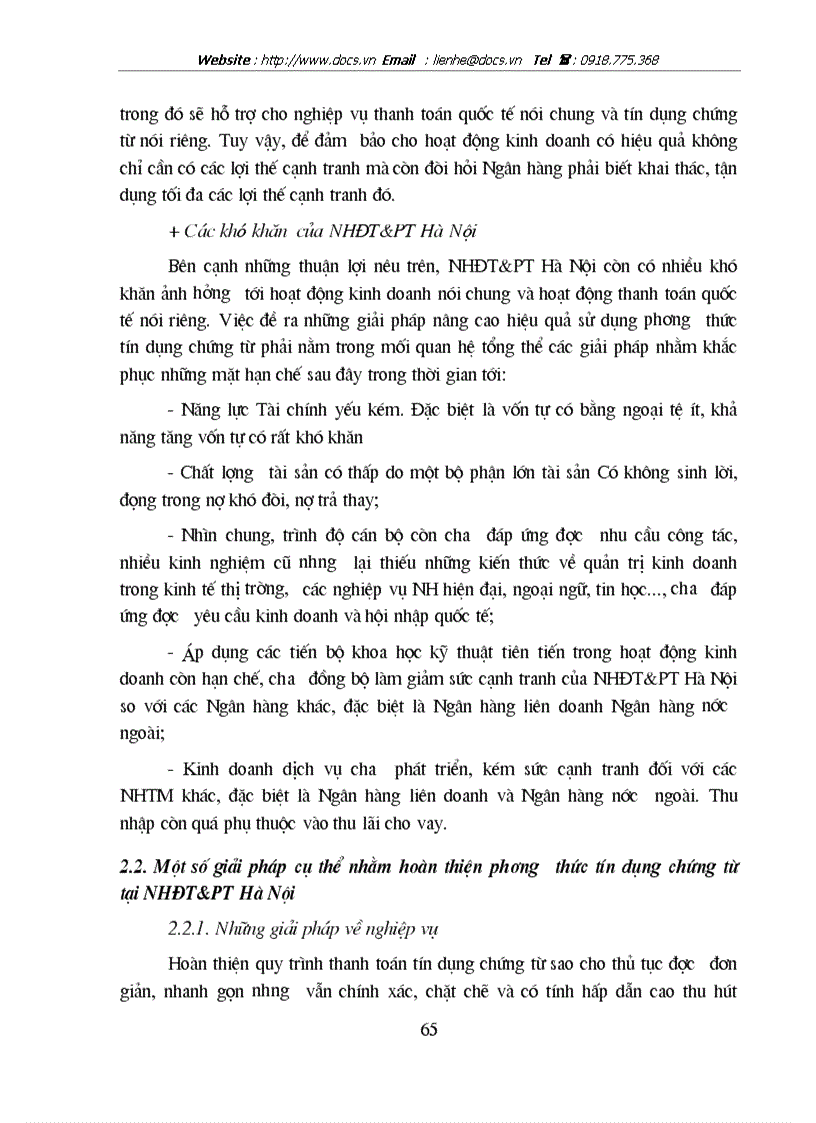 image for page Hoàn thiện phát triển hoạt động thanh toán quốc tế thông qua phương thức tín dụng chứng từ L C tại ngânhàng NHĐT PT BIDV Hà Nội