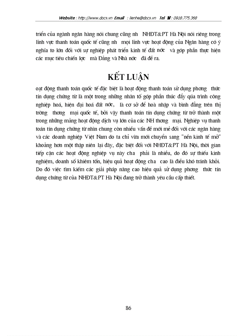 image for page Hoàn thiện phát triển hoạt động thanh toán quốc tế thông qua phương thức tín dụng chứng từ L C tại ngânhàng NHĐT PT BIDV Hà Nội