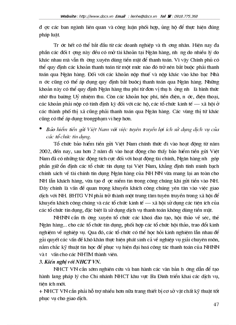image for page 1số giải pháp nhằm mở rộng công tác thanh toán không dùng tiền mặt tại Chi nhánh ngânhàng NHCT VietinBank khu vực Ba Đình