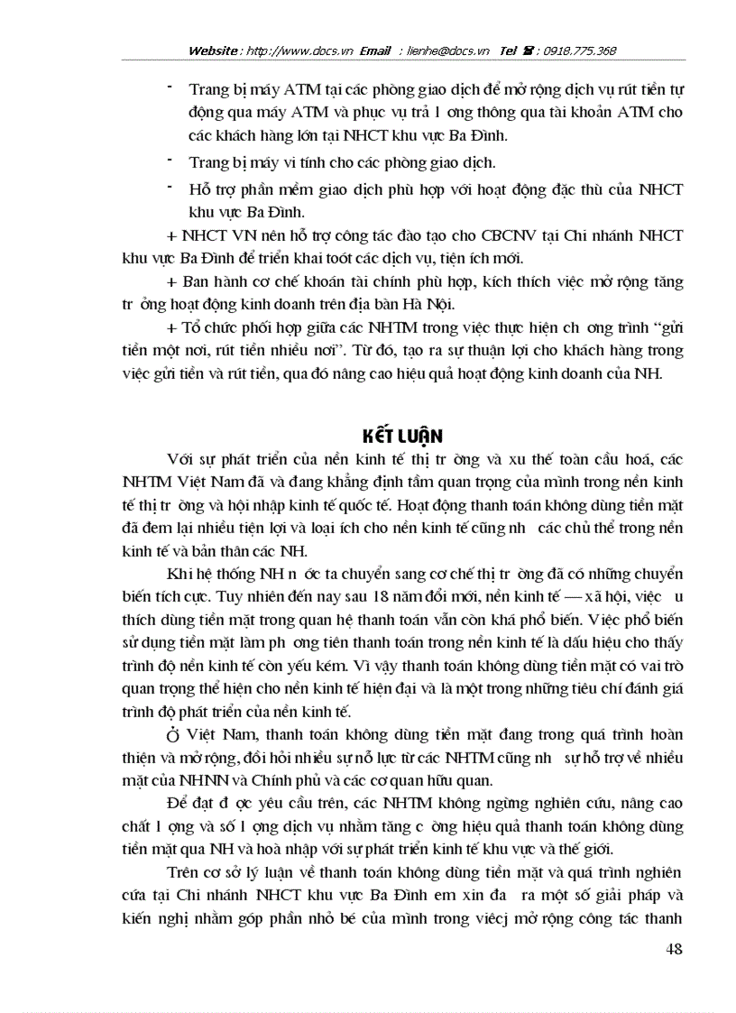 image for page 1số giải pháp nhằm mở rộng công tác thanh toán không dùng tiền mặt tại Chi nhánh ngânhàng NHCT VietinBank khu vực Ba Đình