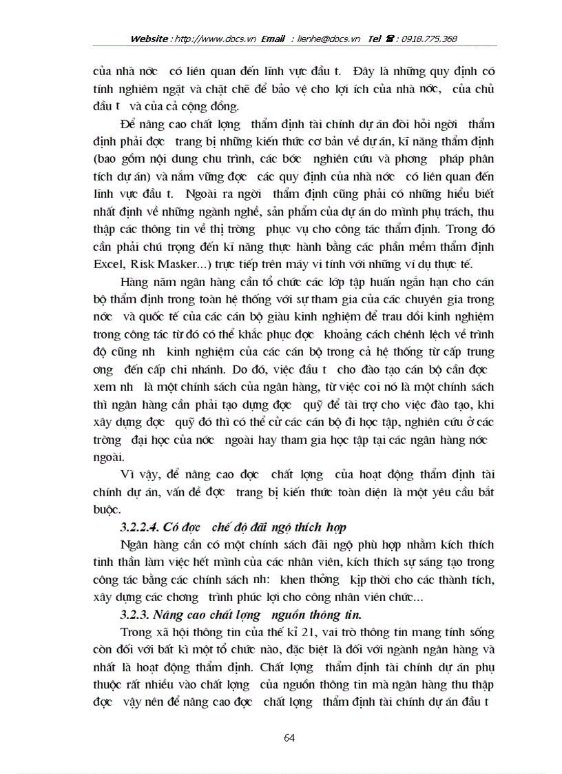 image for page Nâng cao chất lượng thẩm định tài chính dự án đầu tư trong hoạt động tín dụng tại ngânhàng NHTMCP Ngoại Thương VietcomBank