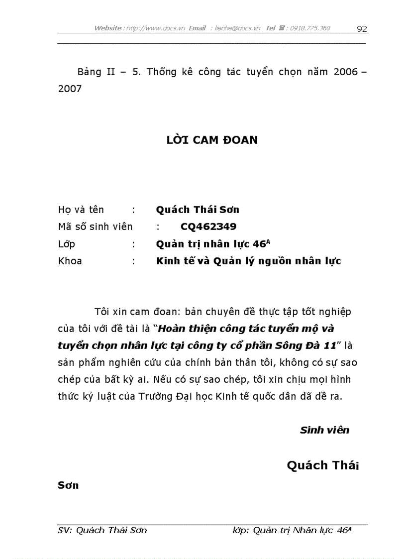 image for page Hoàn thiện công tác tuyển mộ và tuyển chọn nhân lực tại công ty cổ phần Sông Đà 1
