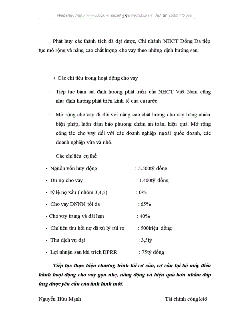 image for page Giải pháp nâng cao chất lượng cho vay tại Chi nhánh Ngân hàng Công Thương Đống Đa