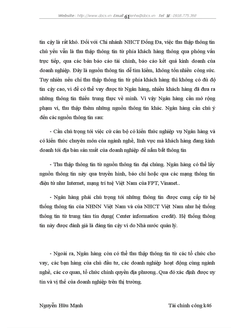 image for page Giải pháp nâng cao chất lượng cho vay tại Chi nhánh Ngân hàng Công Thương Đống Đa