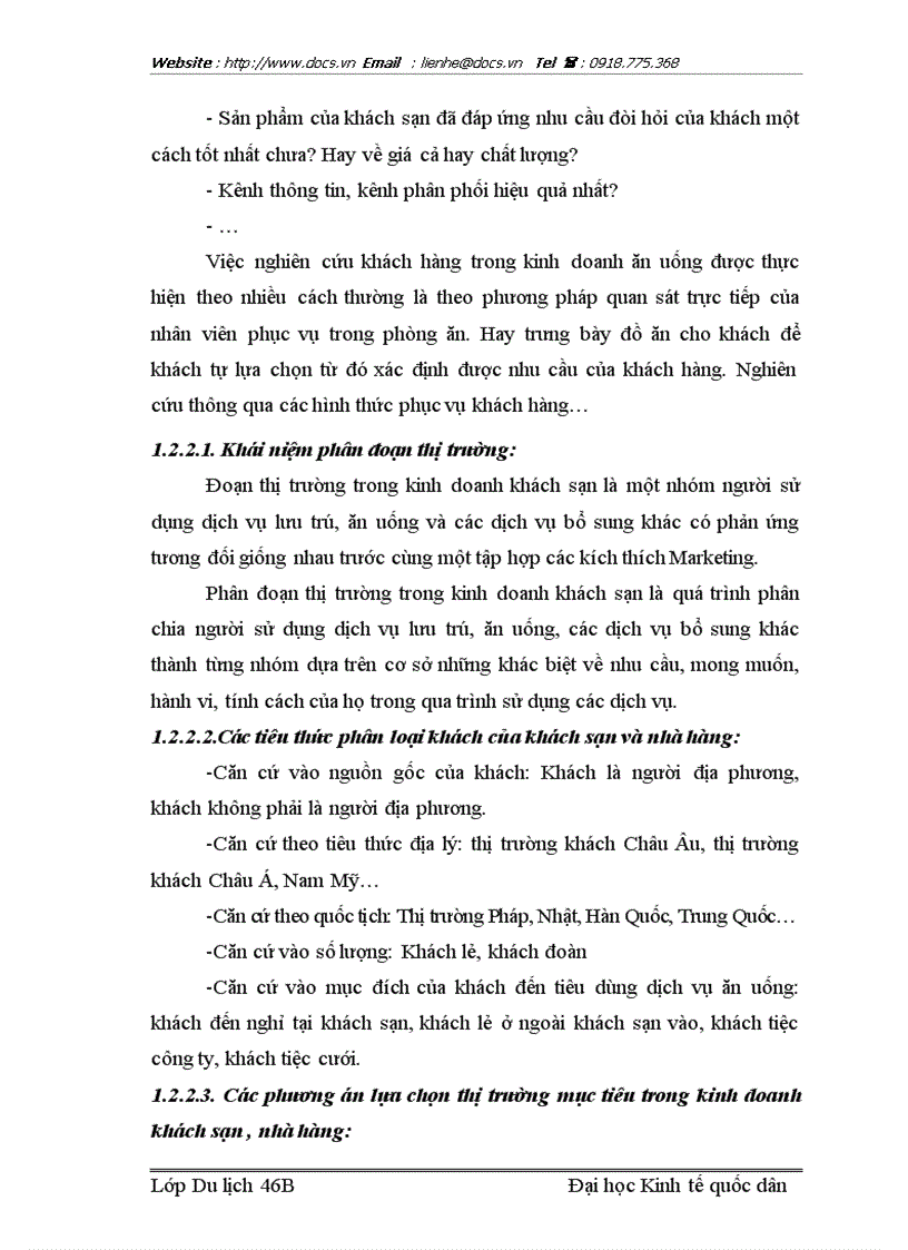 image for page Các giải pháp Marketing nhằm tăng cường thu hút khách sử dụng dịch vụ ăn uống của nhà hàng khách sạn Bảo Sơn