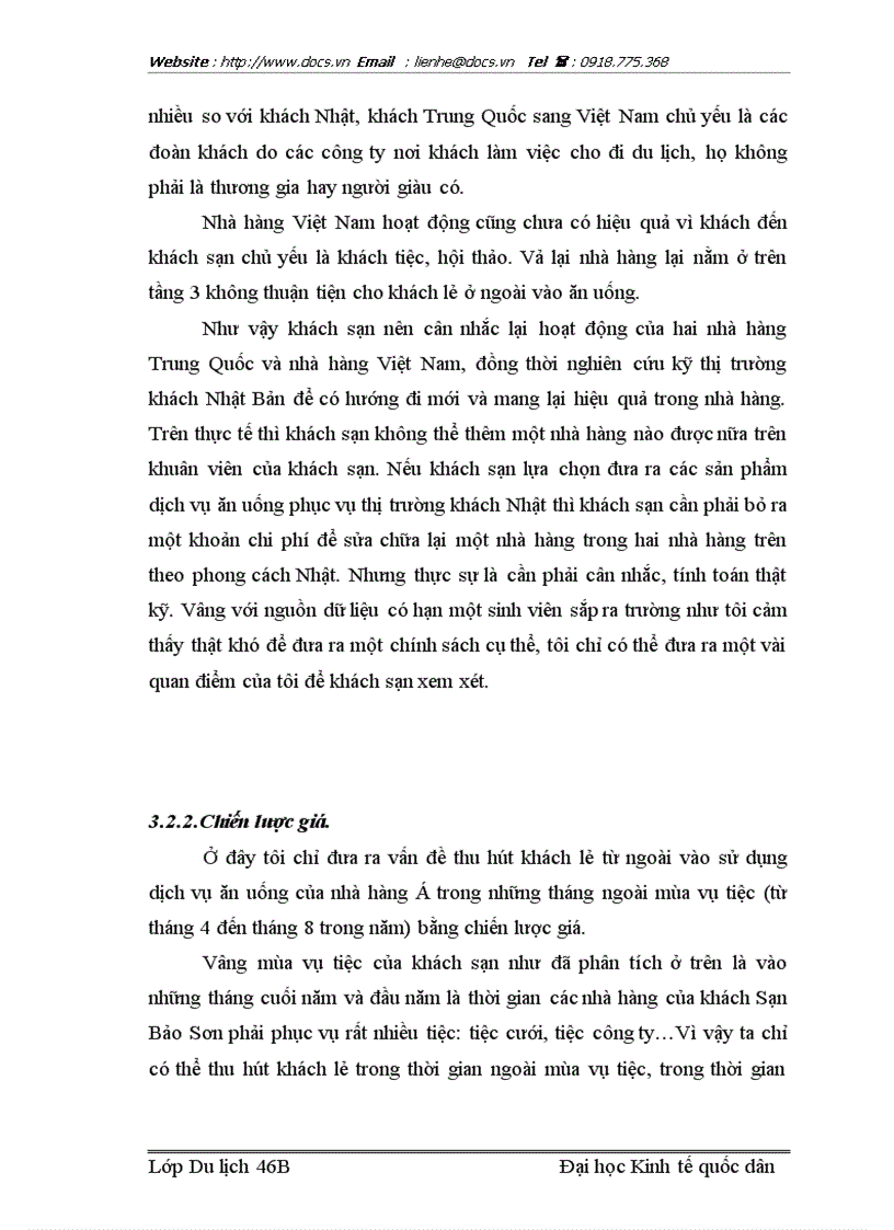 image for page Các giải pháp Marketing nhằm tăng cường thu hút khách sử dụng dịch vụ ăn uống của nhà hàng khách sạn Bảo Sơn