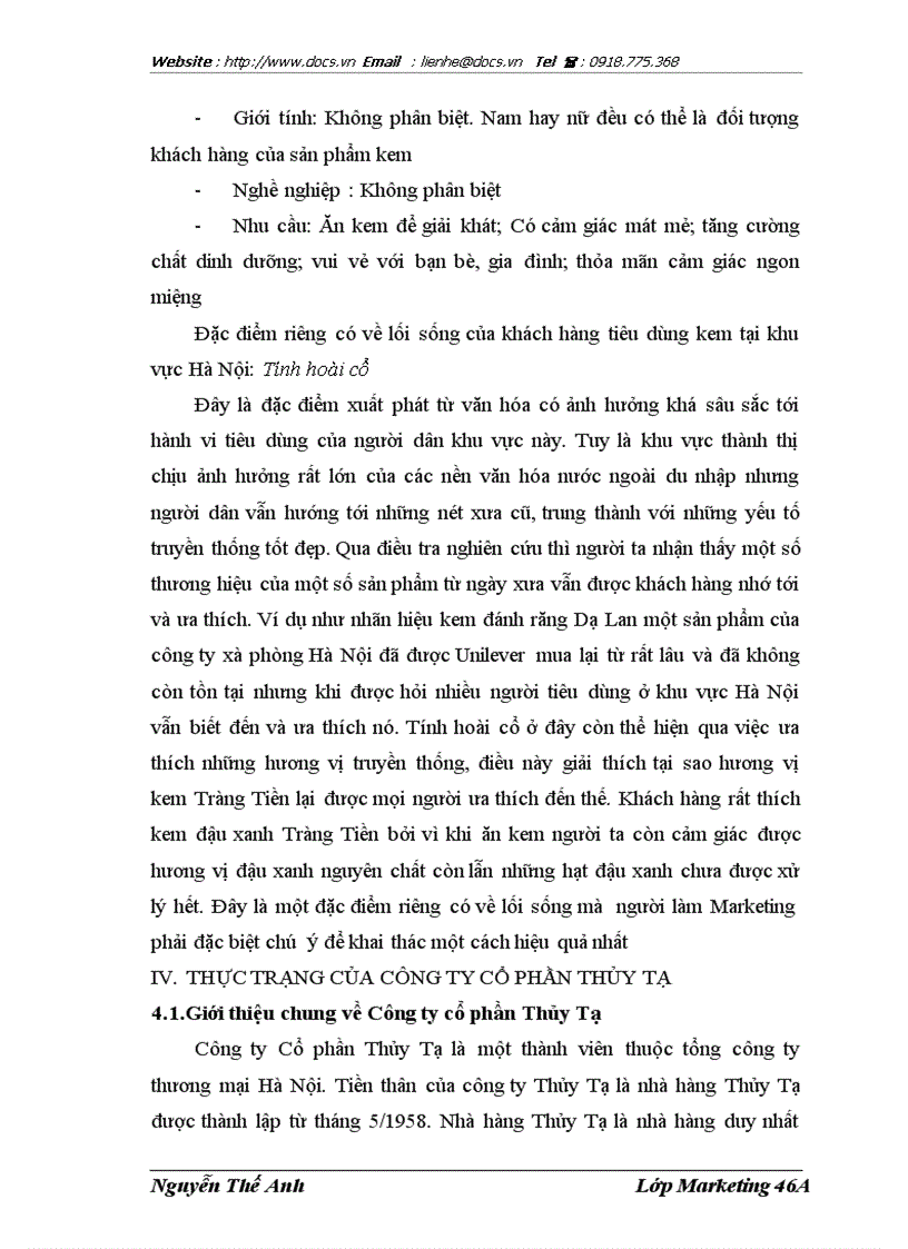 image for page Nghiên cứu hành vi tiêu dùng kem của khách hàng trên thị trường Hà Nội nhằm đưa ra giải pháp Marketing cho công ty cổ phần Thủy Tạ