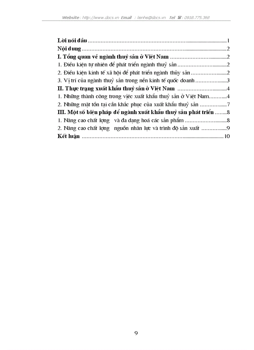 image for page Xuất khẩu thuỷ sản ở việt nam