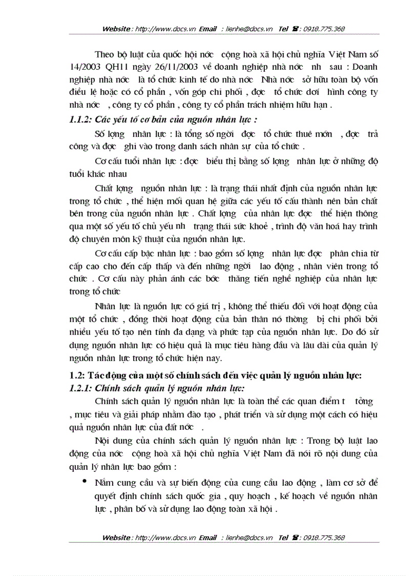 image for page Cải tiến và hoàn thiện về quản lý nguồn nhân lực trong các doanh nghiệp nhà nước