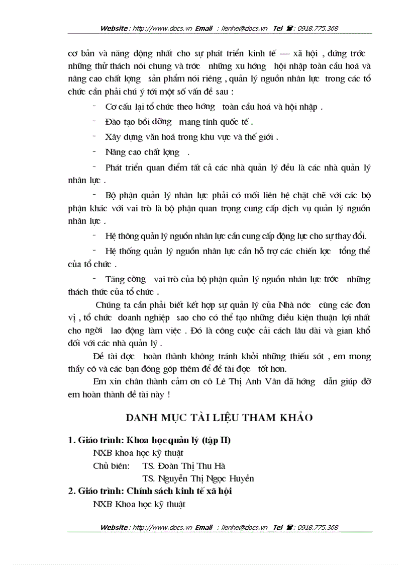 image for page Cải tiến và hoàn thiện về quản lý nguồn nhân lực trong các doanh nghiệp nhà nước
