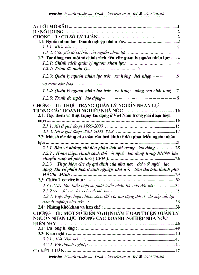 image for page Cải tiến và hoàn thiện về quản lý nguồn nhân lực trong các doanh nghiệp nhà nước