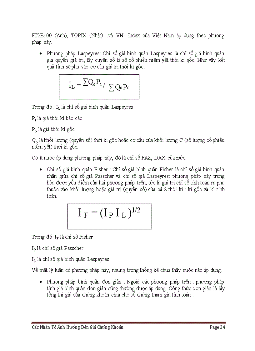 image for page Các nhân tố ảnh hưởng đến giá chứng khoán