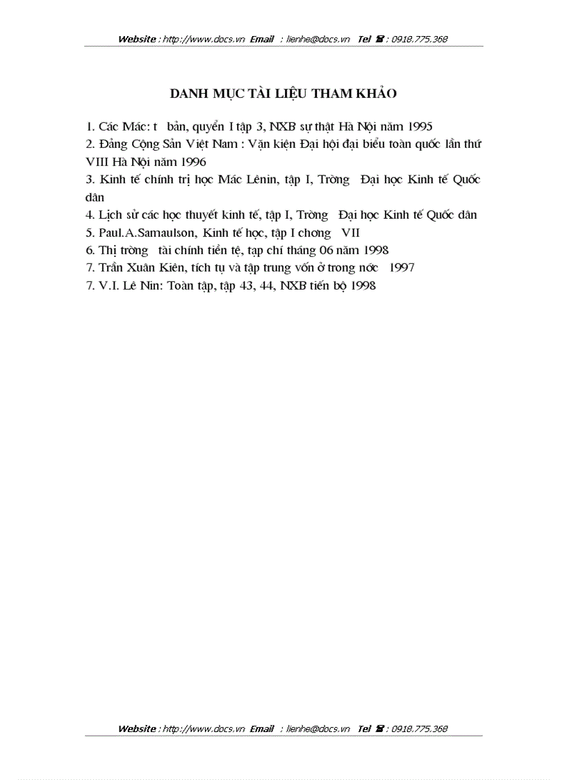 image for page Quy mô tích luỹ tư bản