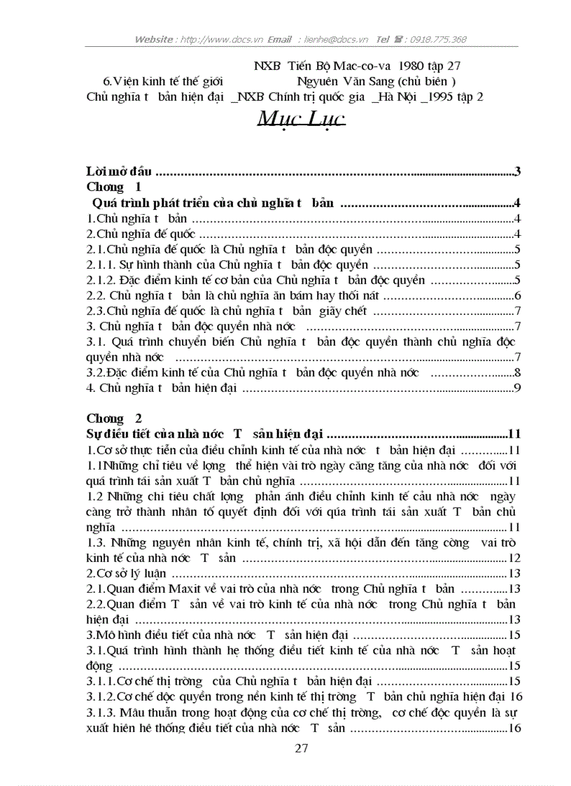 image for page Sự điều tiết kinh tế của nhà nước tư sản hiện đại