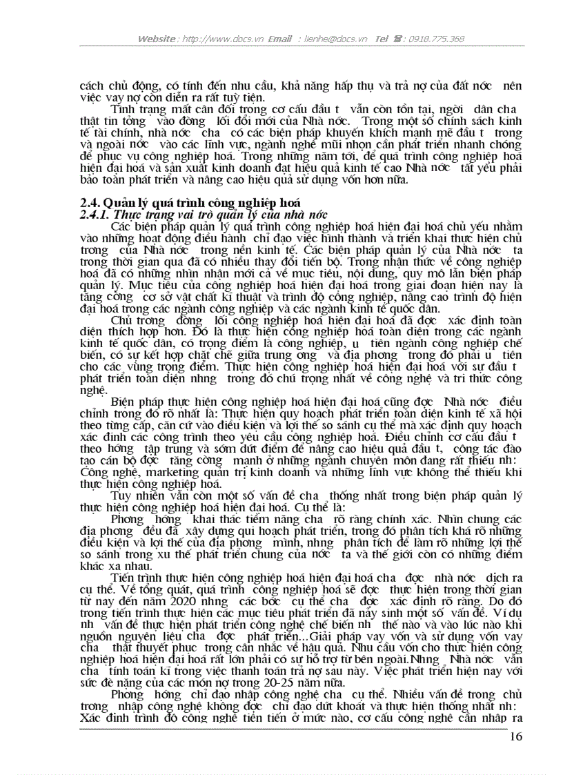 image for page Vai trò của Nhà nước đối với quá trình công nghiệp hoá hiện đại hoá ở nước ta