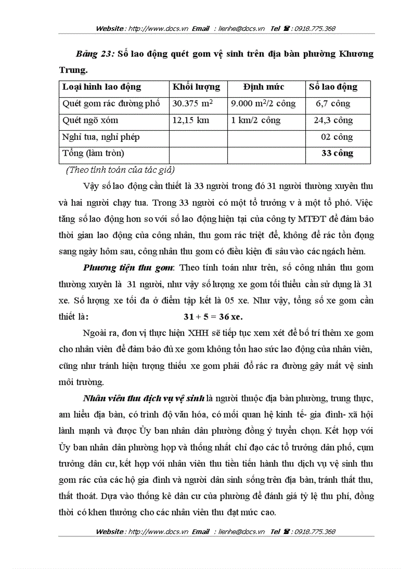 image for page Mô hình xã hội hóa công tác thu gom và vận chuyển rác thải sinh hoạt phế thải xây dựng trên địa bàn phường Khương Trung Quận Thanh Xuân HN