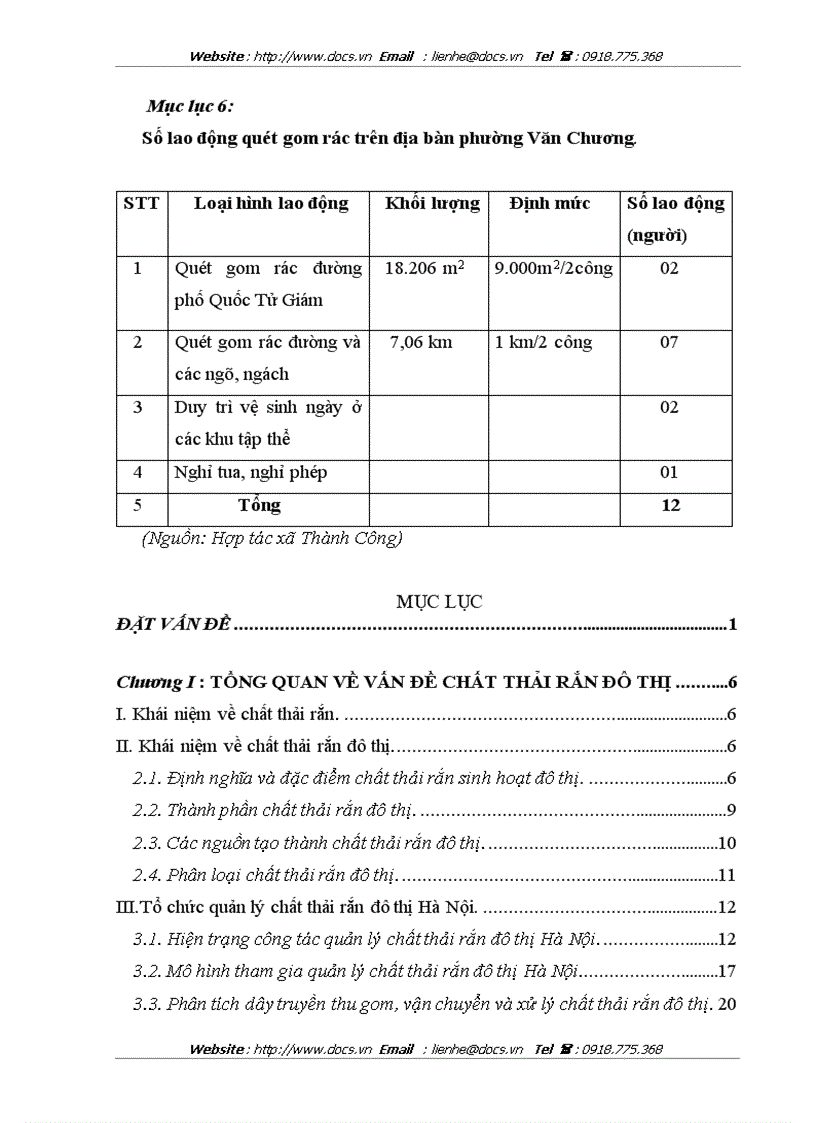 image for page Mô hình xã hội hóa công tác thu gom và vận chuyển rác thải sinh hoạt phế thải xây dựng trên địa bàn phường Khương Trung Quận Thanh Xuân HN