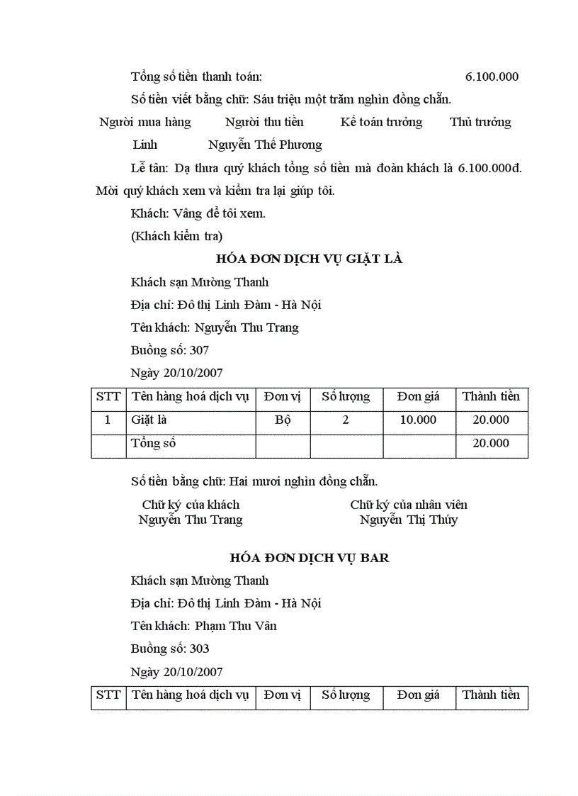 image for page Báo cáo hoạt động kinh doanh khách sạn nghiệp vụ lễ tân khách sạn Mường Thanh