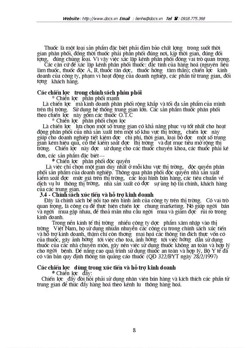 image for page Đánh giá về chính sách phân phối của một số công ty dược nước ngoài đang kinh doanh trên thị trường Việt Nam