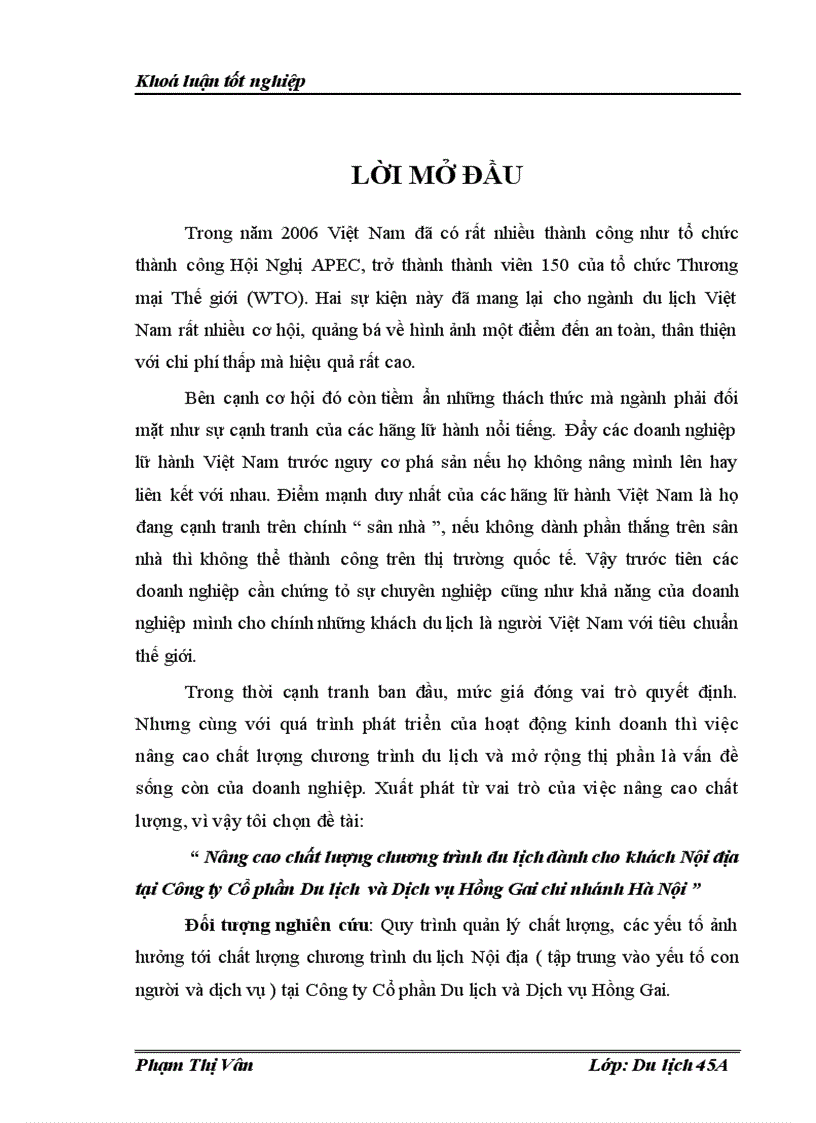 image for page Nâng cao chất lượng chương trình du lịch dành cho khách Nội địa tại Công ty Cổ phần Du lịch và Dịch vụ Hồng Gai chi nhánh Hà Nội