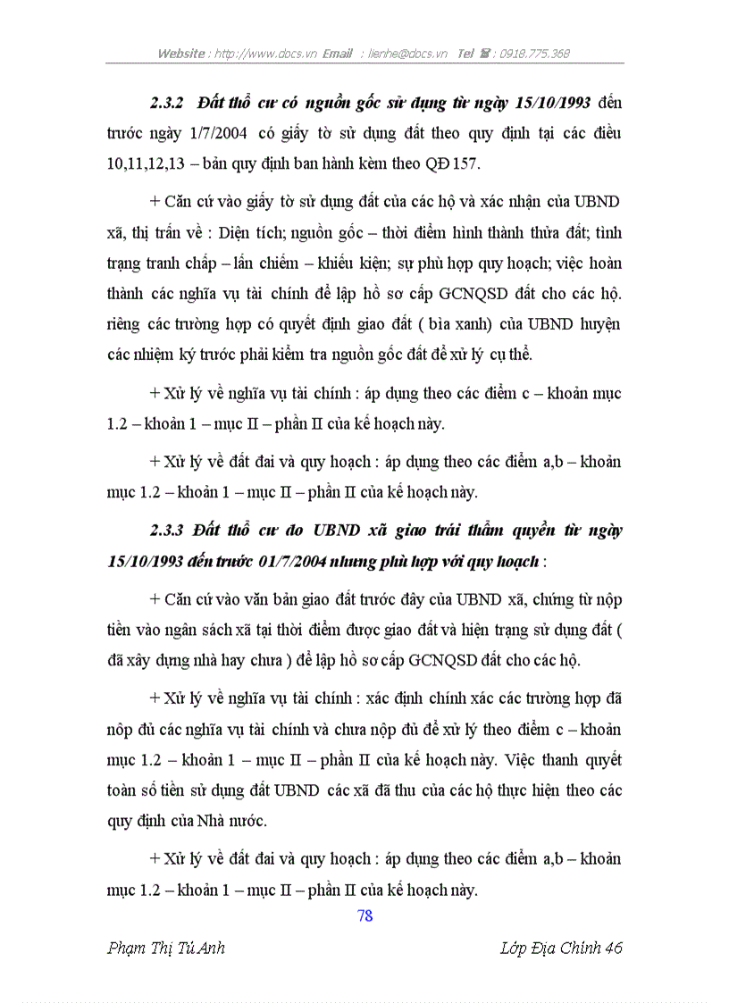image for page Thực trạng và giải pháp cấp giấy chứng nhận quyền sử dụng đất huyện Nghi Lộc tỉnh Nghệ An