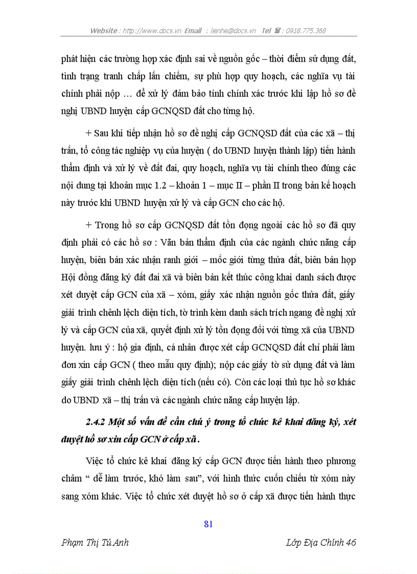 image for page Thực trạng và giải pháp cấp giấy chứng nhận quyền sử dụng đất huyện Nghi Lộc tỉnh Nghệ An