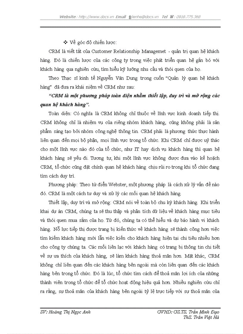 image for page Phát triển hệ thống quản lý quan hệ khách hàng CRM tại ngân hàng TMCP Kỹ thương Việt Nam Techcombank