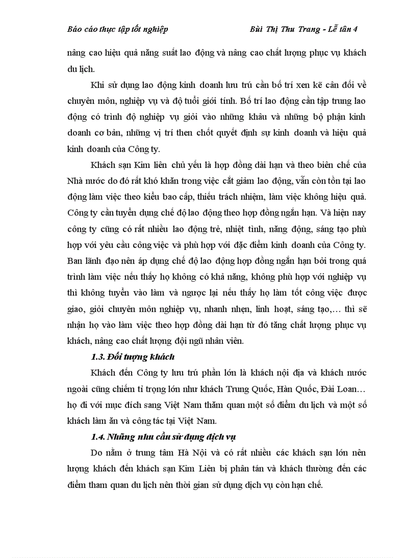 image for page Phân tích các chiến lược cho quá trình hình thành phát triển và đặc điểm kinh doanh của Công ty du lịch khách sạn Kim Liên nghiệp vụ Khách sạn