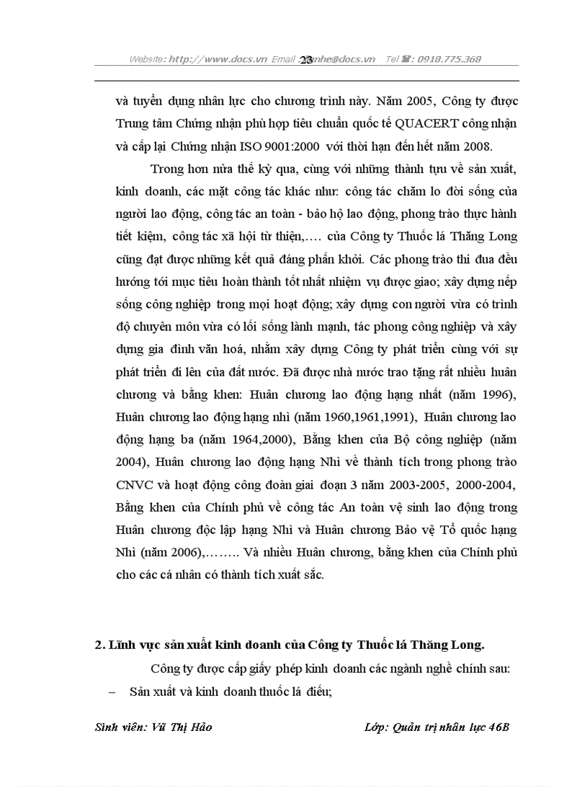 image for page Một số giải pháp nhằm hoàn thiện công tác đào tạo và phát triển nguồn nhân lực tại Công ty Thuốc lá Thăng long