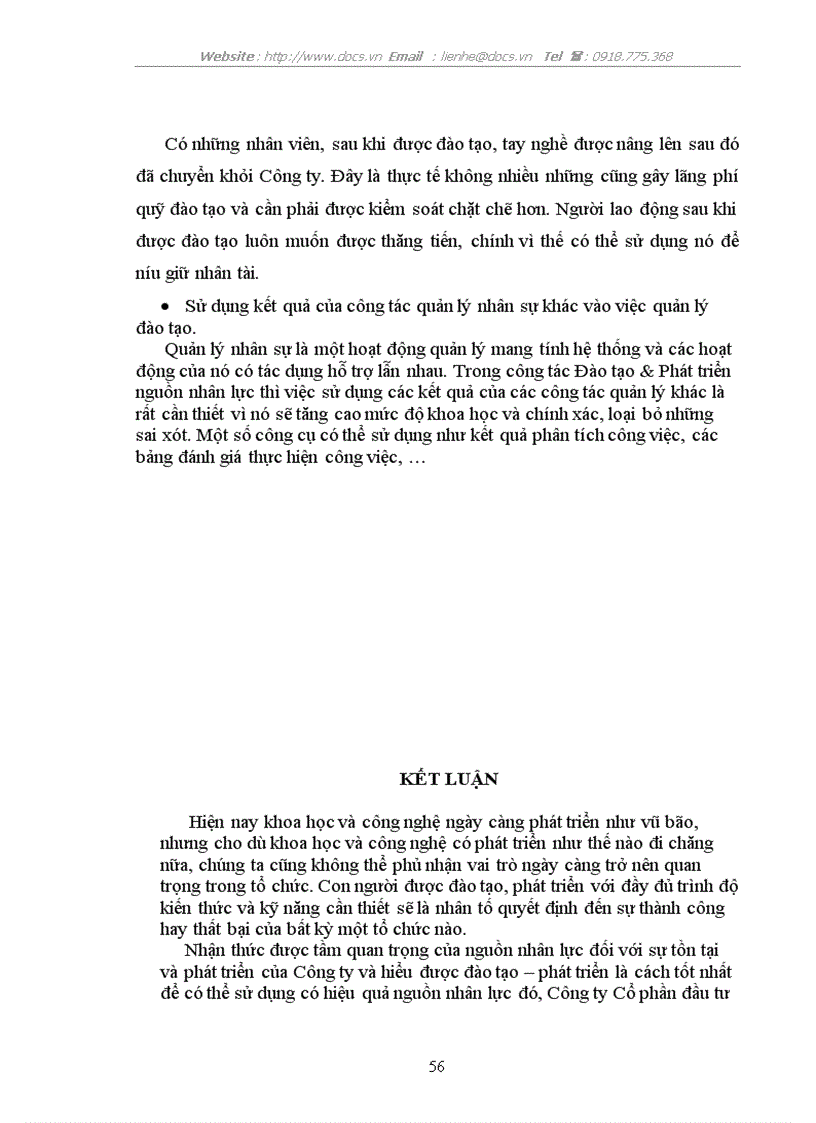 image for page Hoàn thiện công tác đào tạo và phát triển nguồn nhân lực tại Công ty CP đầu tư và xây dựng số 4