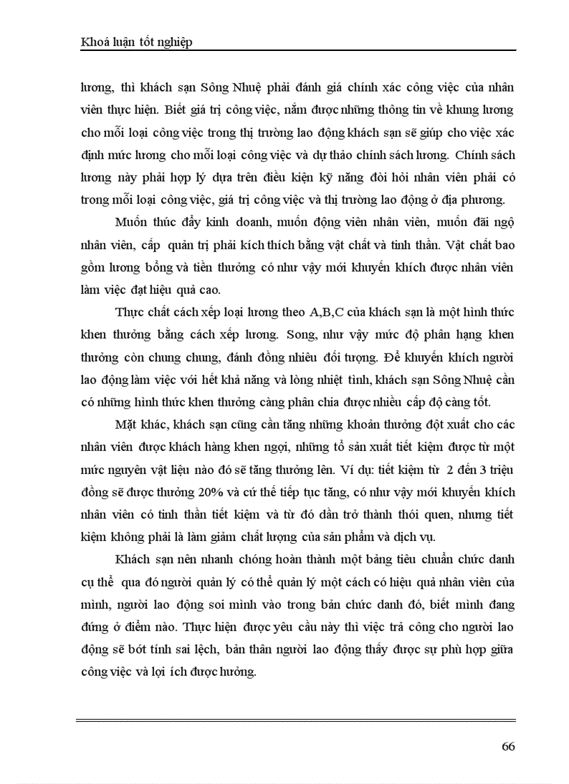 image for page Thực trạng và giải pháp góp phần hoàn thiện hoạt động quản trị nhân lực tại khách sạn Sông Nhuệ