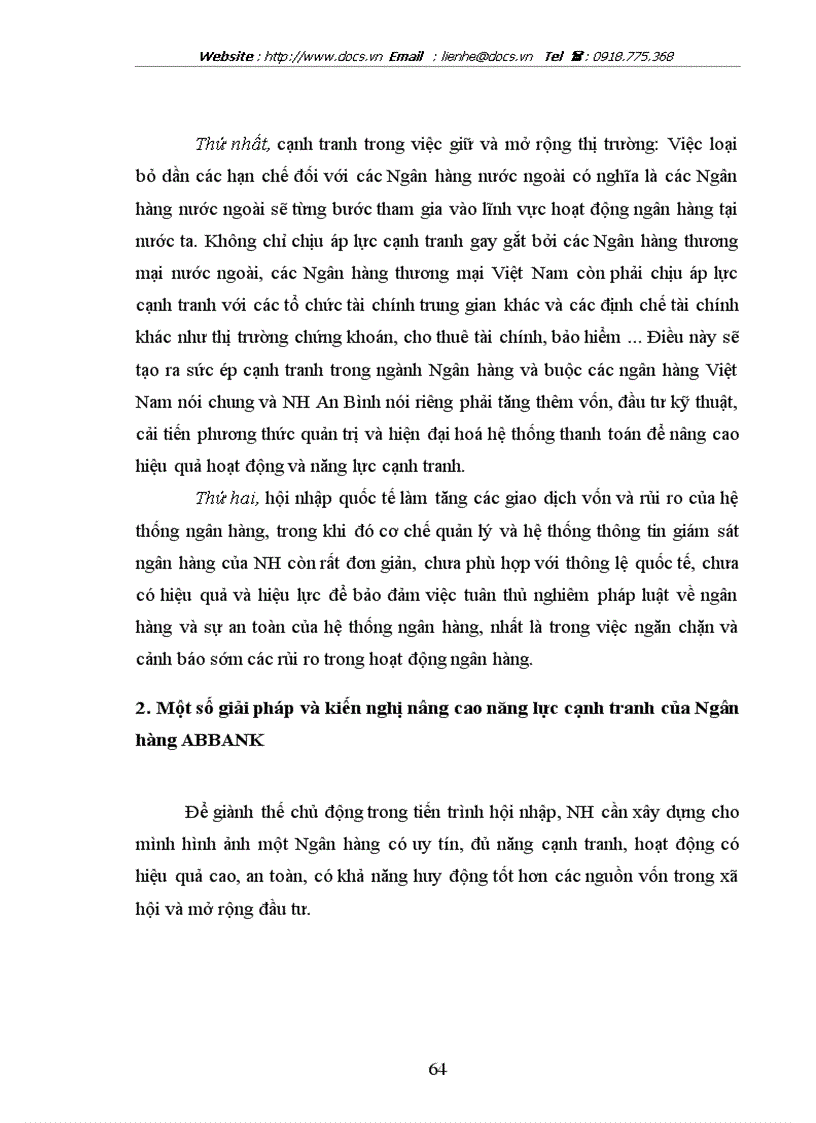 image for page Một số giải pháp nâng cao năng lực cạnh tranh của Ngân hàng An Bình trong bối cảnh Việt Nam hội nhập kinh tế quốc tế