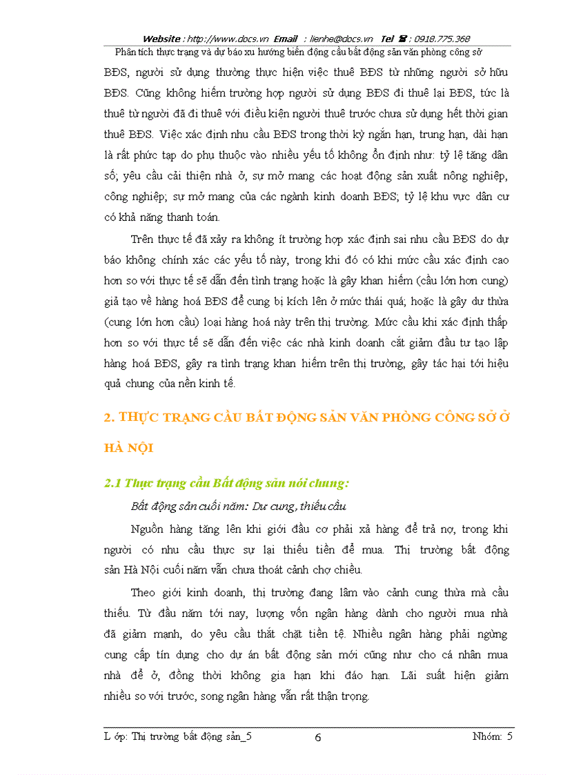 image for page Phân tích thực trạng và dự báo xu hướng biến động cầu bất động sản văn phòng công sở