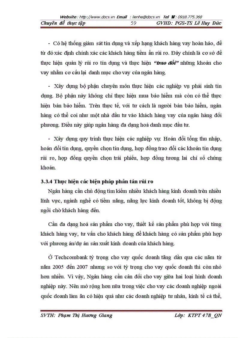 image for page Giải pháp phòng ngừa và hạn chế rủi ro tín dụng tại ngân hàng thương mại cổ phần Kỹ thương Việt Nam Techcombank