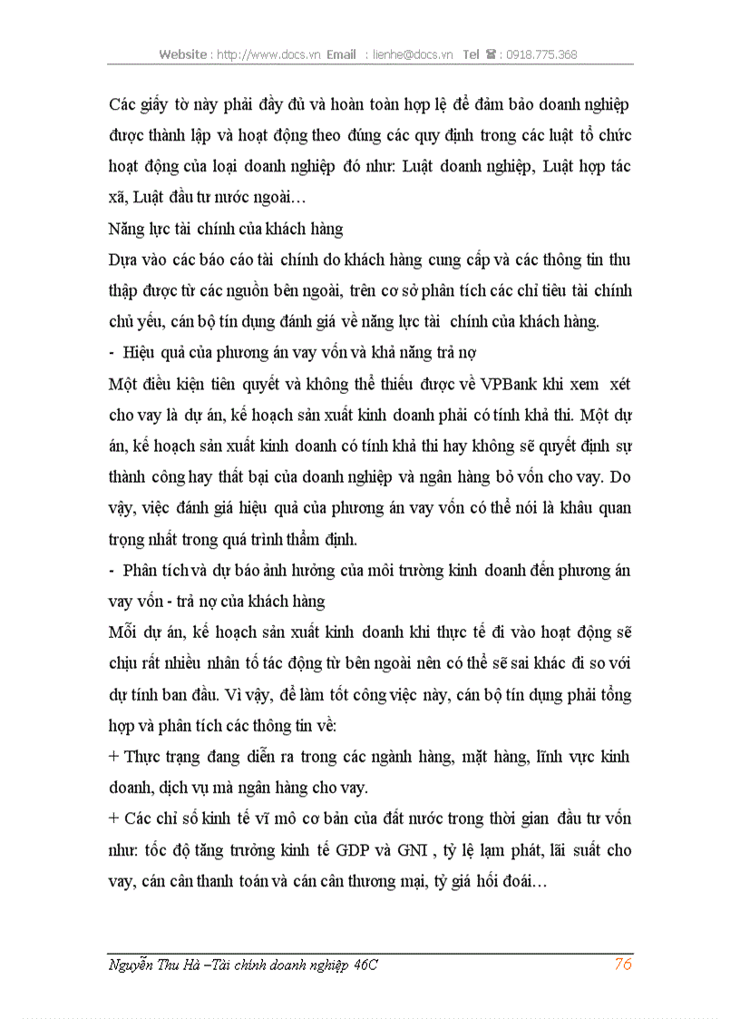 image for page Phòng ngừa và hạn chế rủi ro tín dụng tại ngân hàng thương mại cổ phần các doanh nghiệp ngoài quốc doanh VPBank