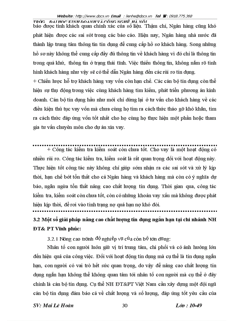 image for page Một số giải pháp nhằm nâng cao chất lượng tín dụng ngắn hạn tại Chi nhánh Ngân hàng đầu tư và phát triển Vĩnh phúc
