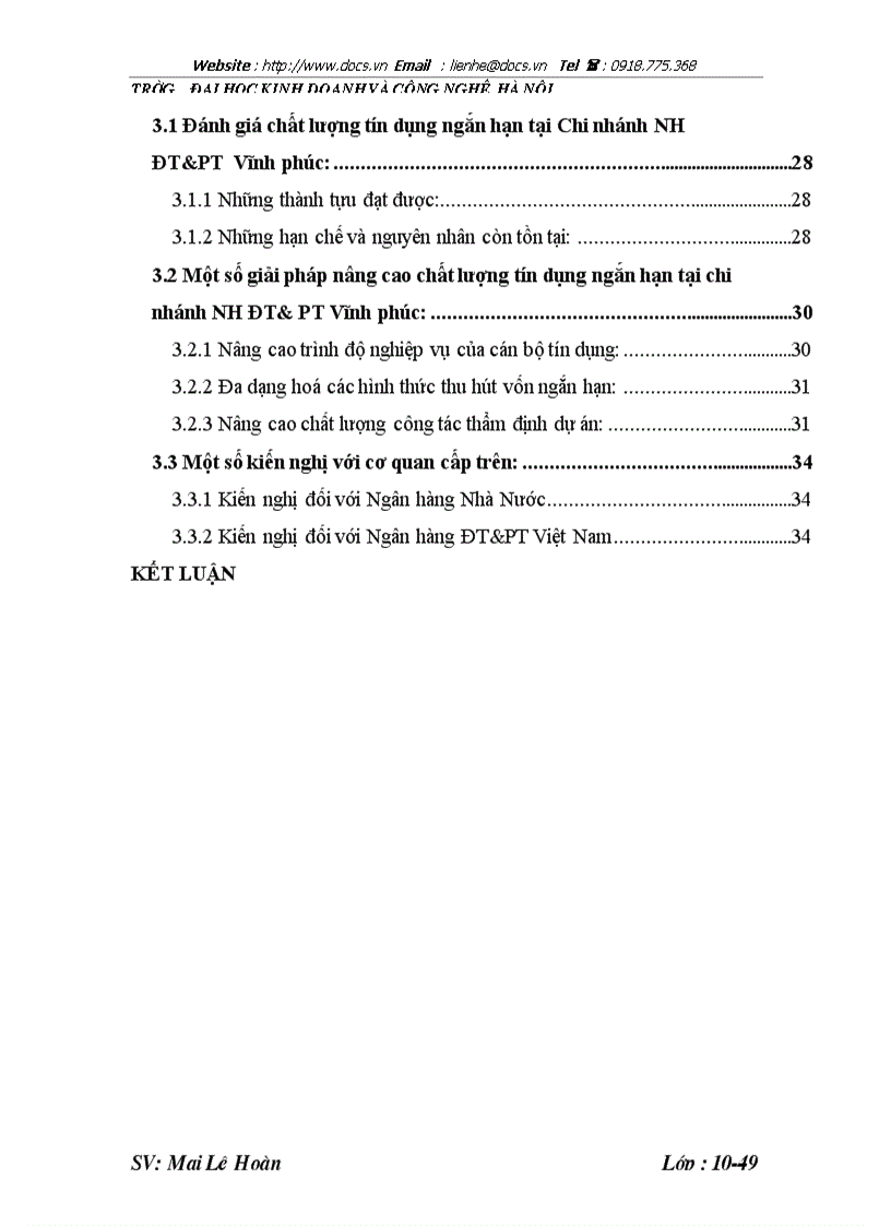 image for page Một số giải pháp nhằm nâng cao chất lượng tín dụng ngắn hạn tại Chi nhánh Ngân hàng đầu tư và phát triển Vĩnh phúc