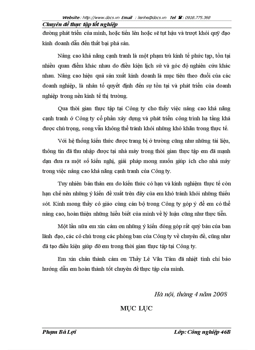 image for page Nâng cao năng lực cạnh tranh trong đấu thầu xây dựng ở Công ty Cổ phần xây dựng và phát triển cơ sở hạ tầng