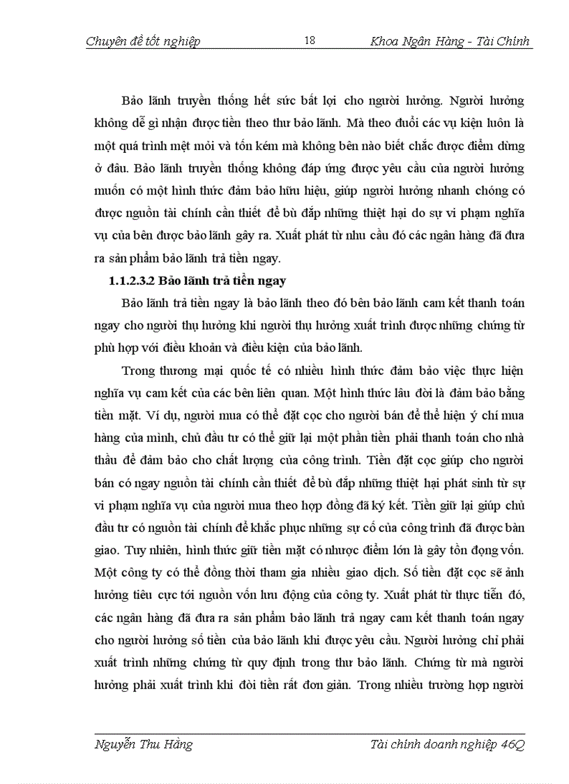 image for page Giải pháp nâng cao chất lượng hoạt động bảo lãnh tại Chi nhánh Ngân hàng Ngoại thương Hà nội