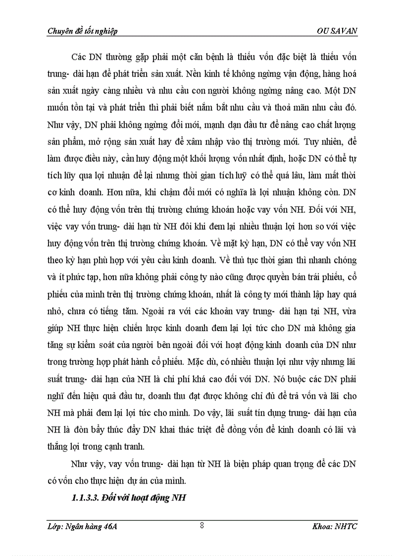 image for page Giải pháp nâng cao hiệu quả tín dụng trung và dài hạn tại chi nhánh ngân hàng đầu tư và phát triển việt nam hà thành