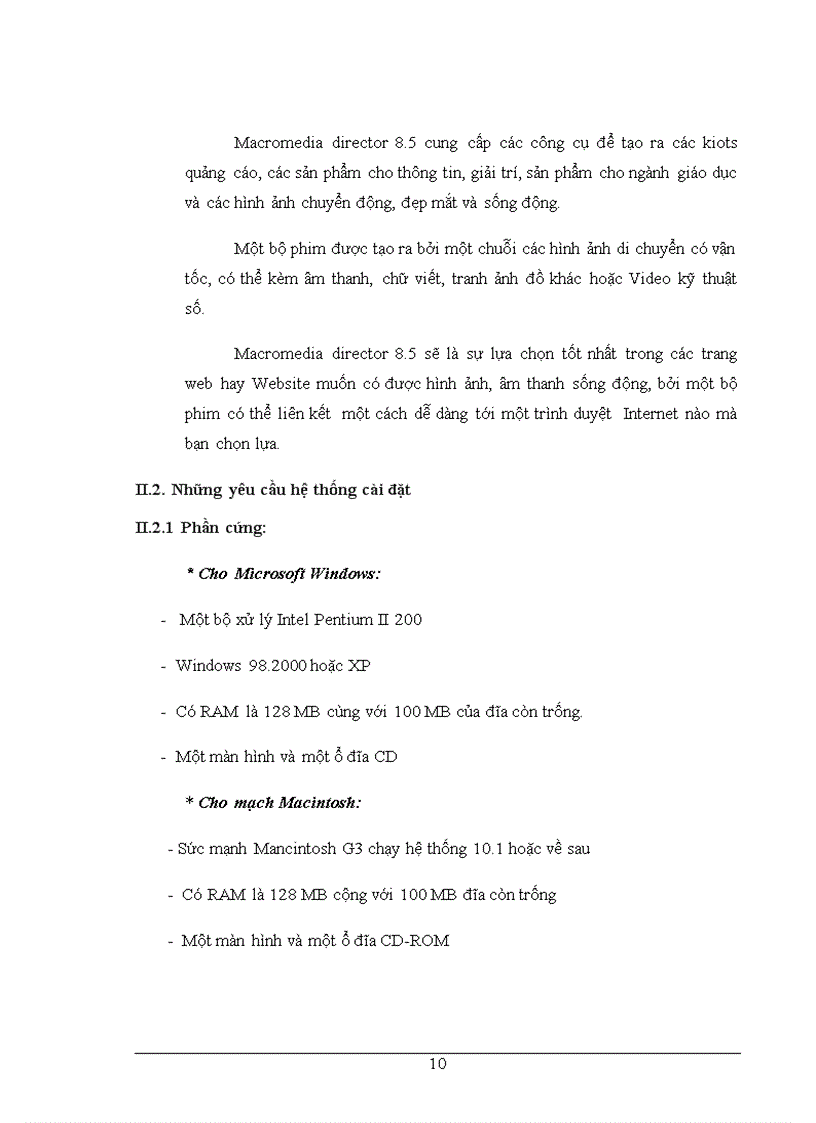 image for page Nghiên cứu Macromedia dirictor 8 5 và xây dựng một số ứng dụng hỗ trợ việc dạy và học ở bậc mầm non